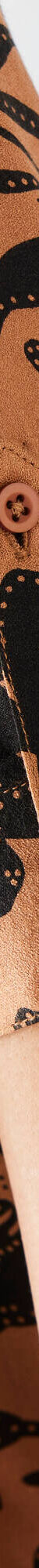 Chemise liquette imprimé floral bicolore (caramel / noir) Chemise liquette imprimé floral bicolore (caramel / noir)